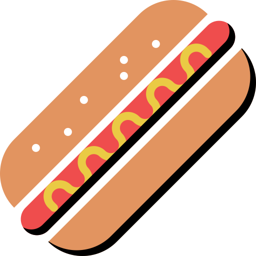Hotdog, Meat, Sausage Icon - Hot Dog (512x512)