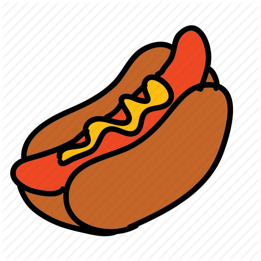 Hot Dog - 熱狗 卡通 (512x512)