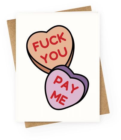 Fuck You Pay Me Greeting Card - Happy Mothers Day Friend Funny (484x484)