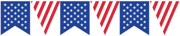 Free Patriotic Bunting Cliparts, Download Free Clip - American Flag Bunting Border (640x480)