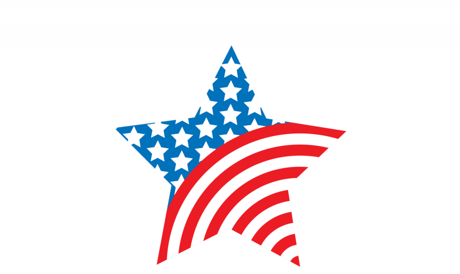 American Star Clipart United States Of America Clip - American Star Transparent (899x612)
