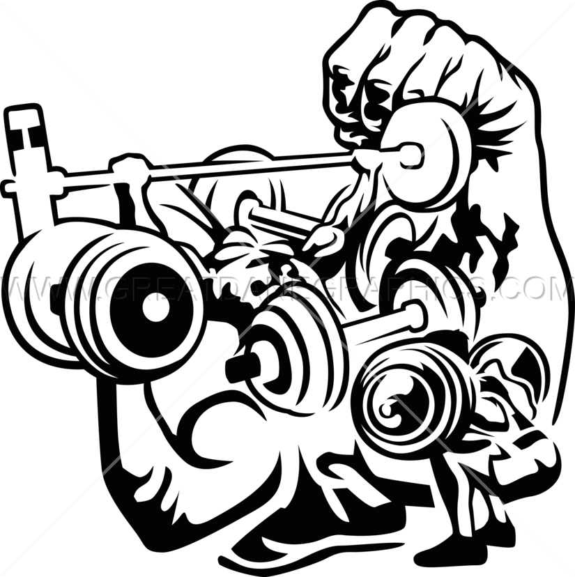 Image Transparent Library Stoner Drawing Collage - Weight Lifting Art (825x828)