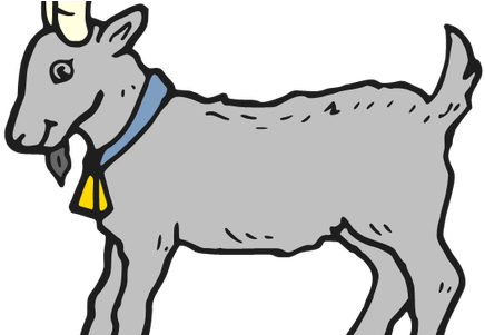 Svg Download Wallpaper Cute Full Wallpapers The World - Black And White Clip Art Goat (450x300)