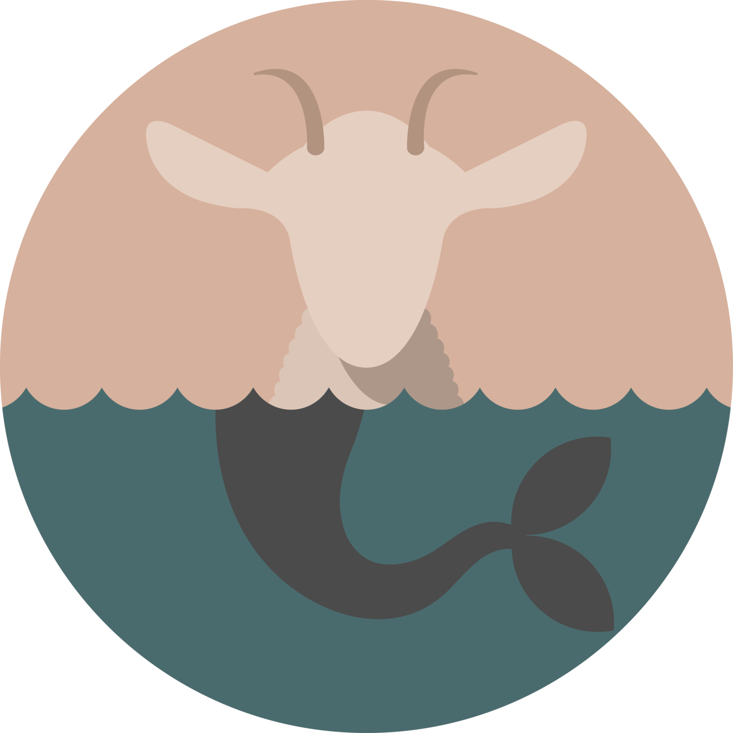 Kids Transparent Goat Clip Art Freeuse Library - Goat Maid's Farm Llc (1500x1500)