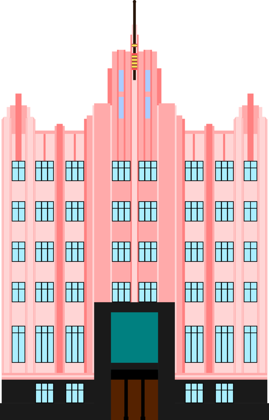 Art Deco Building Png Clipart Architecture Art Deco - Art Deco Building Png (900x1404)