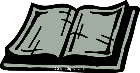 Opened Book Royalty Free Vector Clip Art Illustration - Opened Book Royalty Free Vector Clip Art Illustration (480x252)
