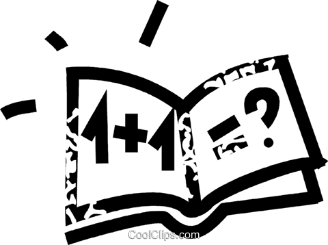 Math Book Royalty Free Vector Clip Art Illustration - Differenza Di Cubi Prodotti Notevoli (480x358)