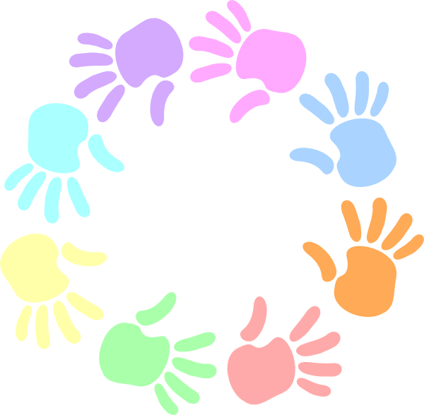 How To Set Use Colorful Circle Of Hands Svg Vector - How To Set Use Colorful Circle Of Hands Svg Vector (600x588)
