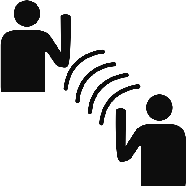 Two People Waving At Each Other - People Waving At Each Other (616x607)