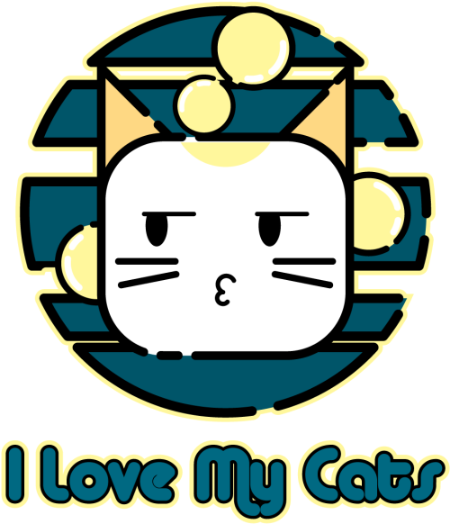 Banner Library Download Cat Design Ilustration Cute - Cat (640x640)