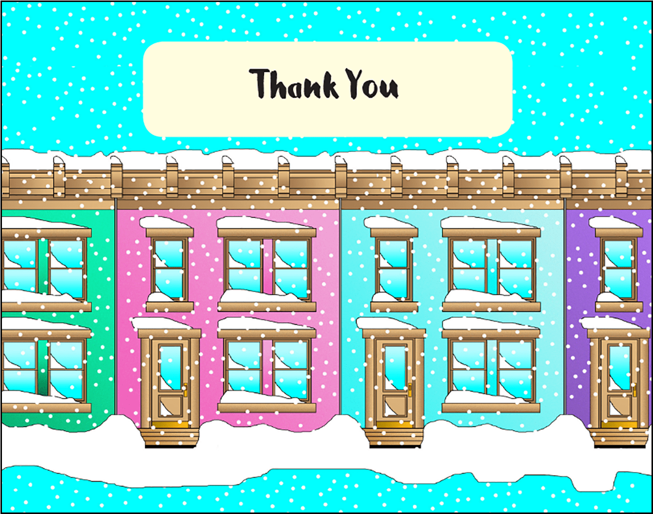 Cover Of Christmas Holiday Thank You Card - Christmas Day (1600x1600)