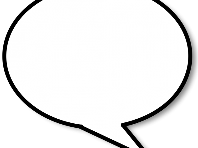 Quotes Clipart Voice Bubble - White Head Silhouette (640x480)