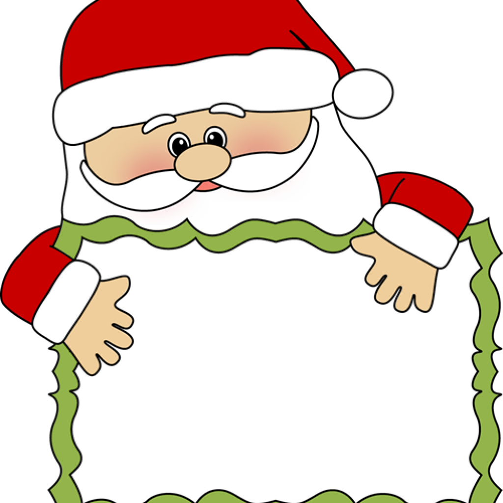 Santa Claus Border Clip Art Santa Clip Art Santa Sign - Clip Art Santa Claus Frame (1024x1024)