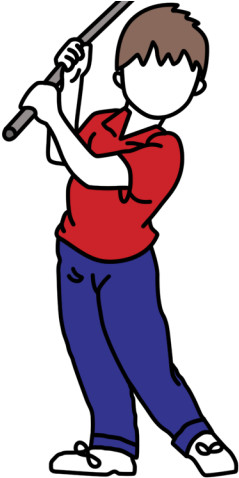 Mini Golf Clipart Transparent - Human (640x480)