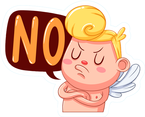 Funny Kids Love Emoji Messages Sticker-3 - Cupid (497x400)