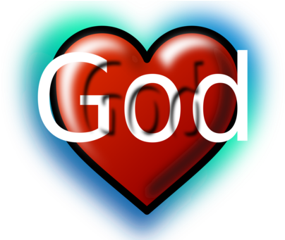 Bible Love Of God Heart - God Is Love Png (453x340)