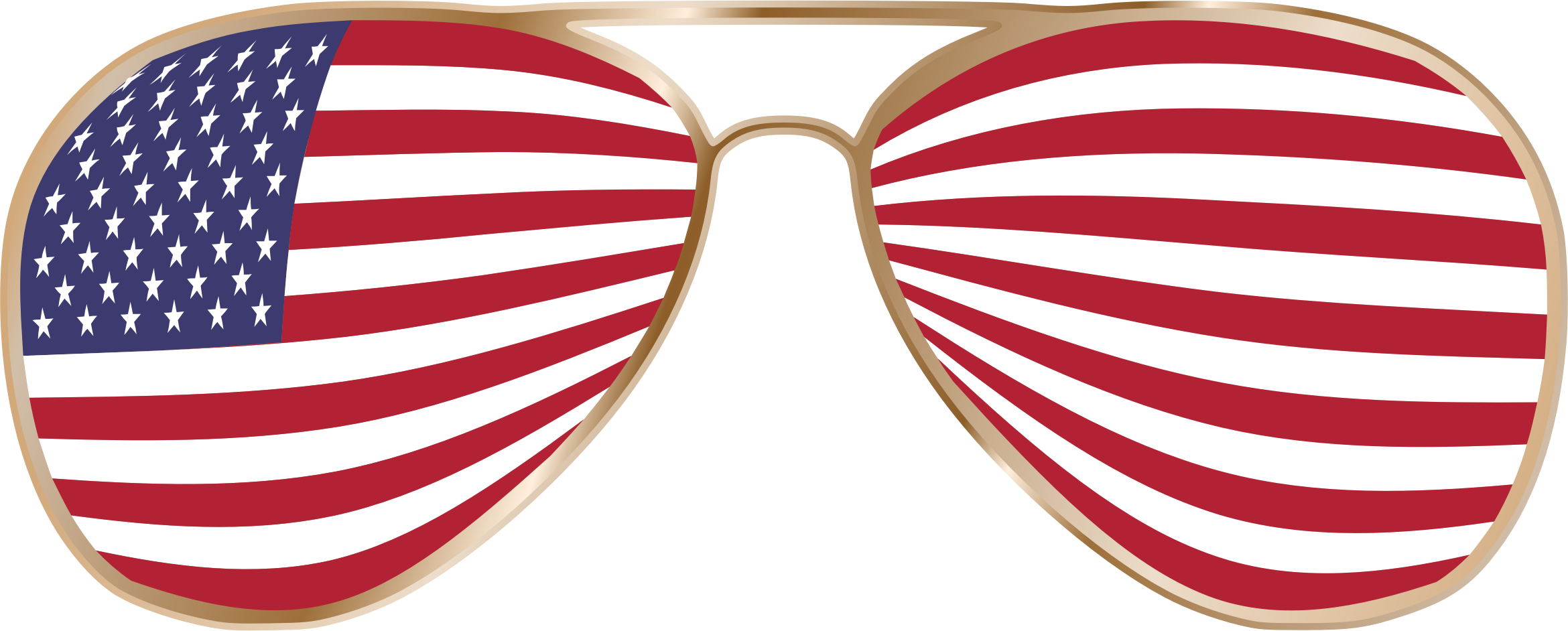 Sunglass Svg American Flag - Stock Exchange (2340x942)