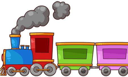 Old Fashioned Train K - Beginning Middle End Visual (450x300)