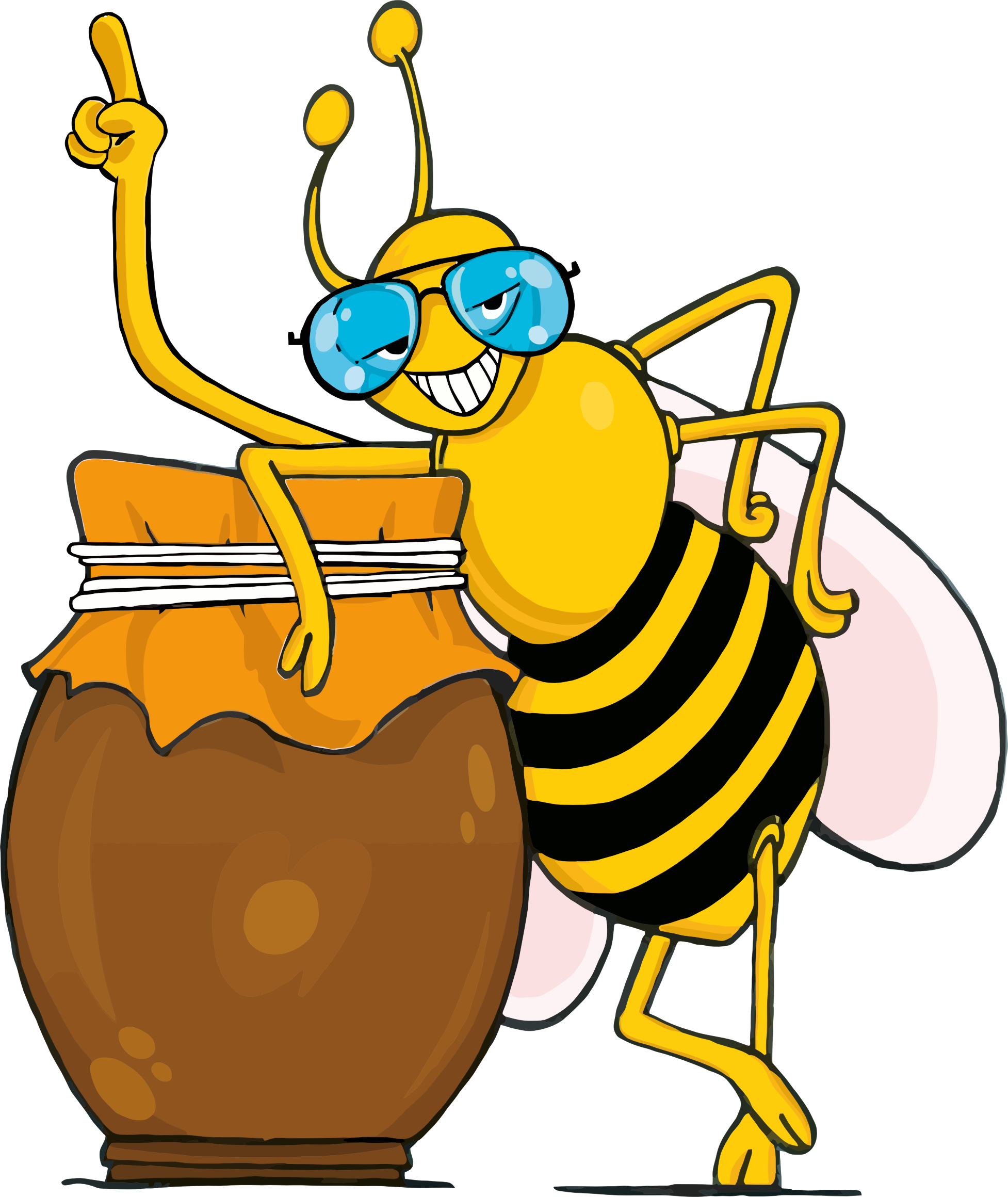 Big Image - Honey Bee Clipart (1954x2320)