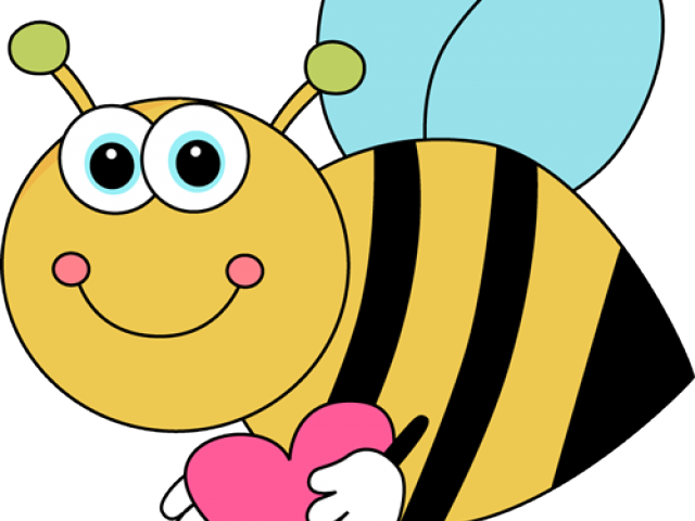 Bees Clipart Heart - Busy Bumble Bee (640x480)