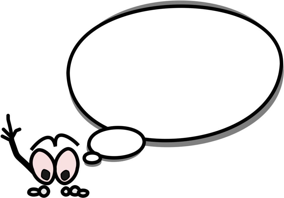 Speech Balloon Cartoon Comics Comic Strip - Person With A Thinking Bubble (1030x750)