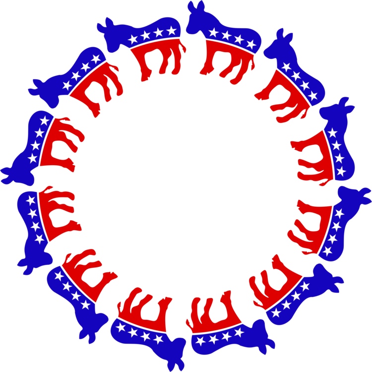 Donkey United States Of America Democratic Party - Democratic Party (750x750)