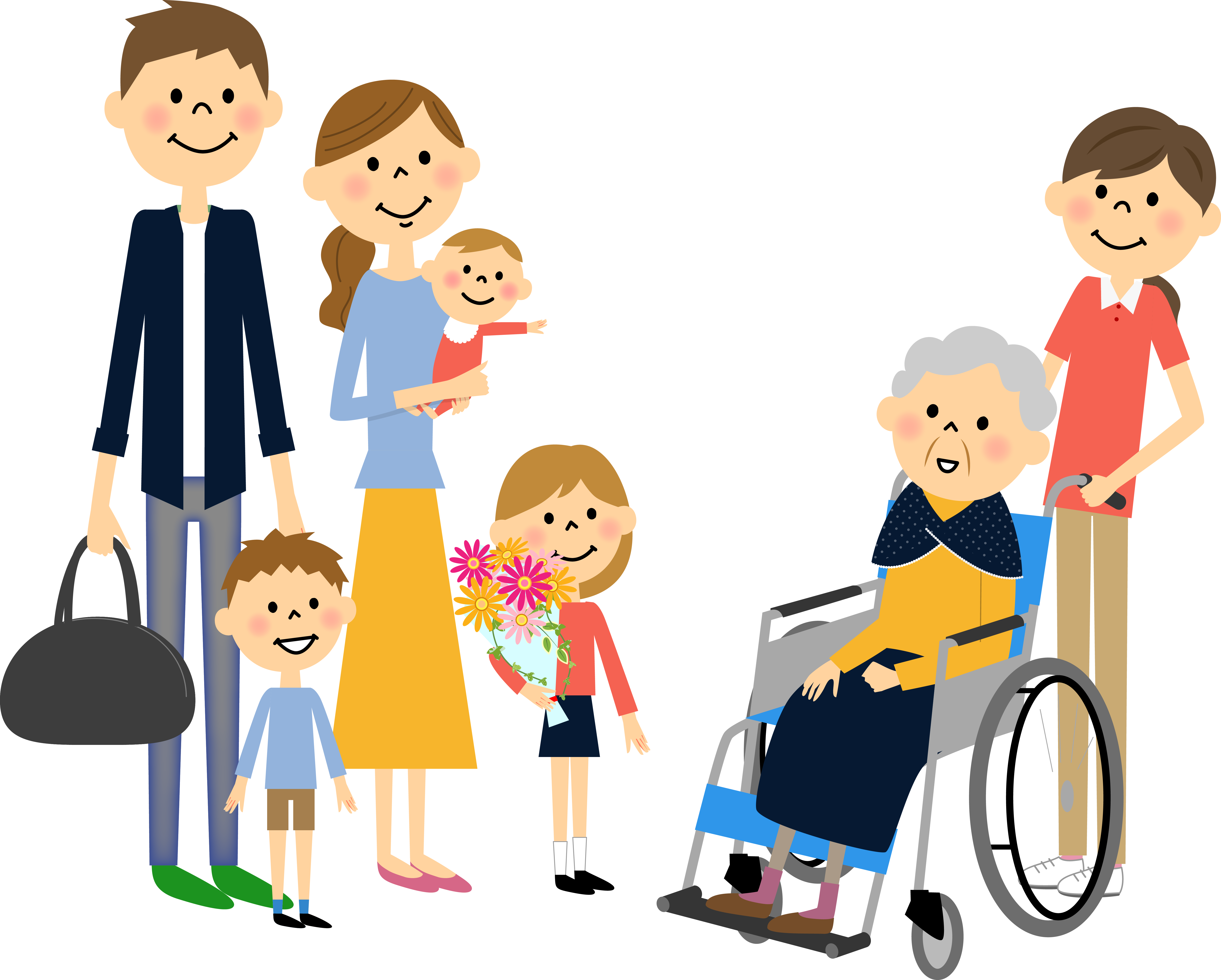 In Many Ways, Families Are The Backbone Of Patient - Family Visit Clipart (6047x4856)