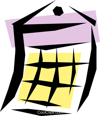 Calendar Royalty Free Vector Clip Art Illustration - Illustration (414x480)