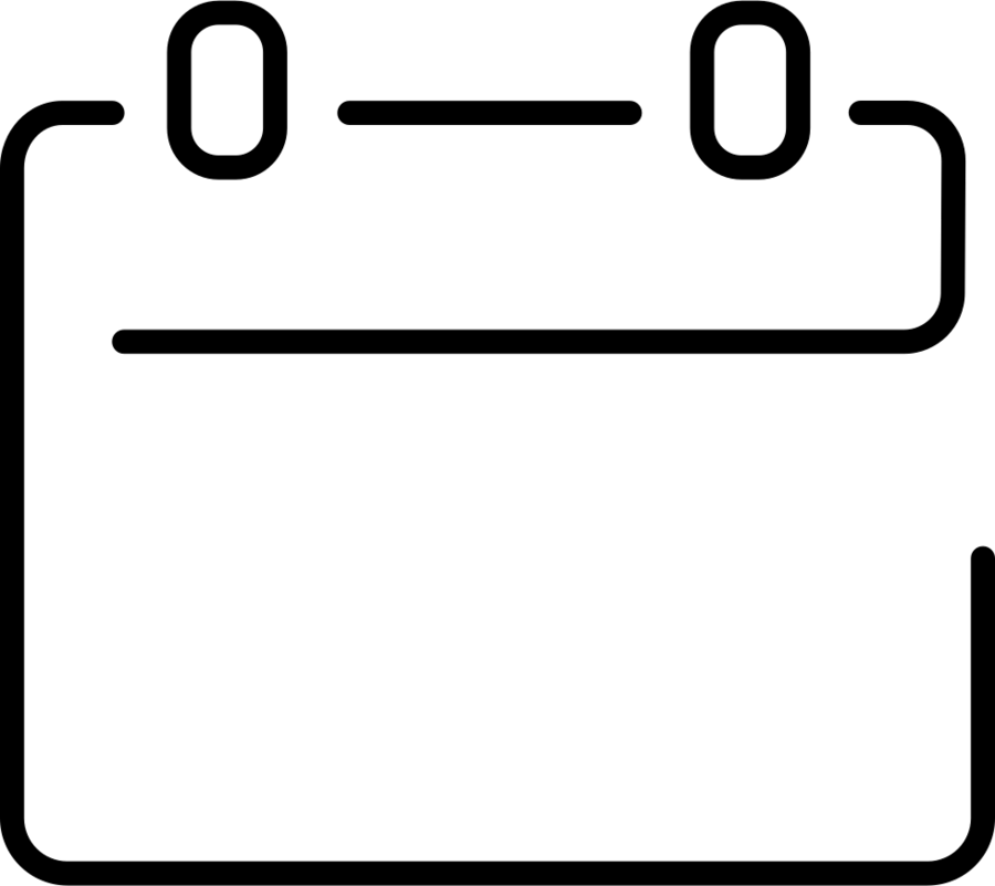 Calendar Icon Empty Png Clipart Computer Icons - Calendar Icon Line Png (900x801)
