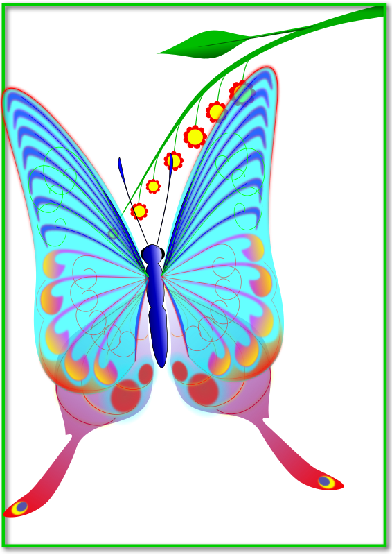Butterfly Clipart Brush-footed Butterflies Butterfly - Butterfly (566x800)