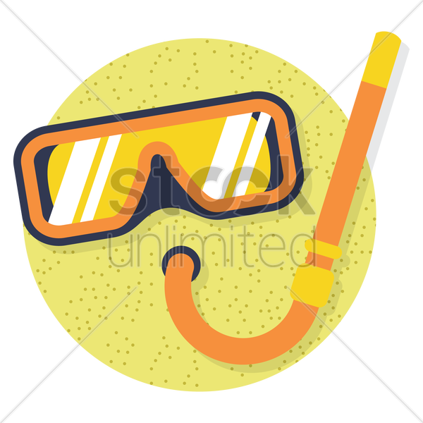 Orange Clipart Goggles Clip Art - Illustration (600x600)