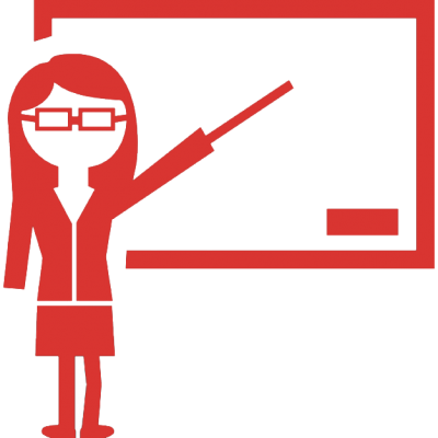 Download Mic Woman Vector Png Clipart Teacher Teacher - Imagenes De Maestros En Blanco Y Negro (400x400)