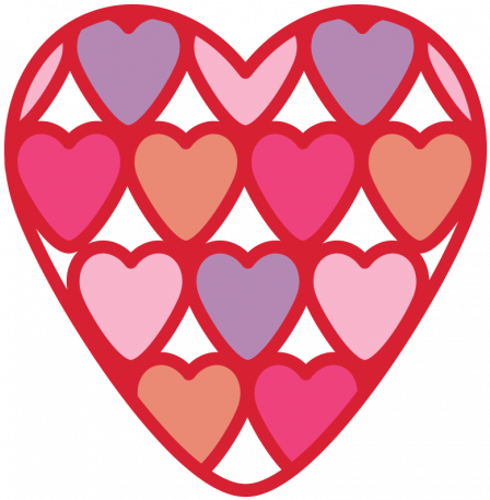 Valentine's Clip Art - Heart (456x456)