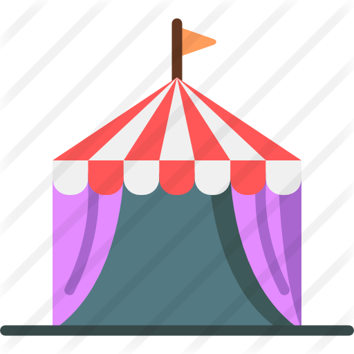 Circus Tent Free Icon - Graphic Design (512x512)
