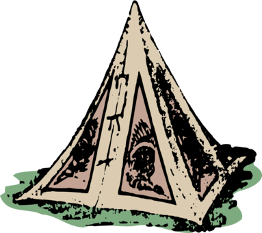 Tipi Clip Art Christmas Tent Native Americans In The - Clip Art (383x340)