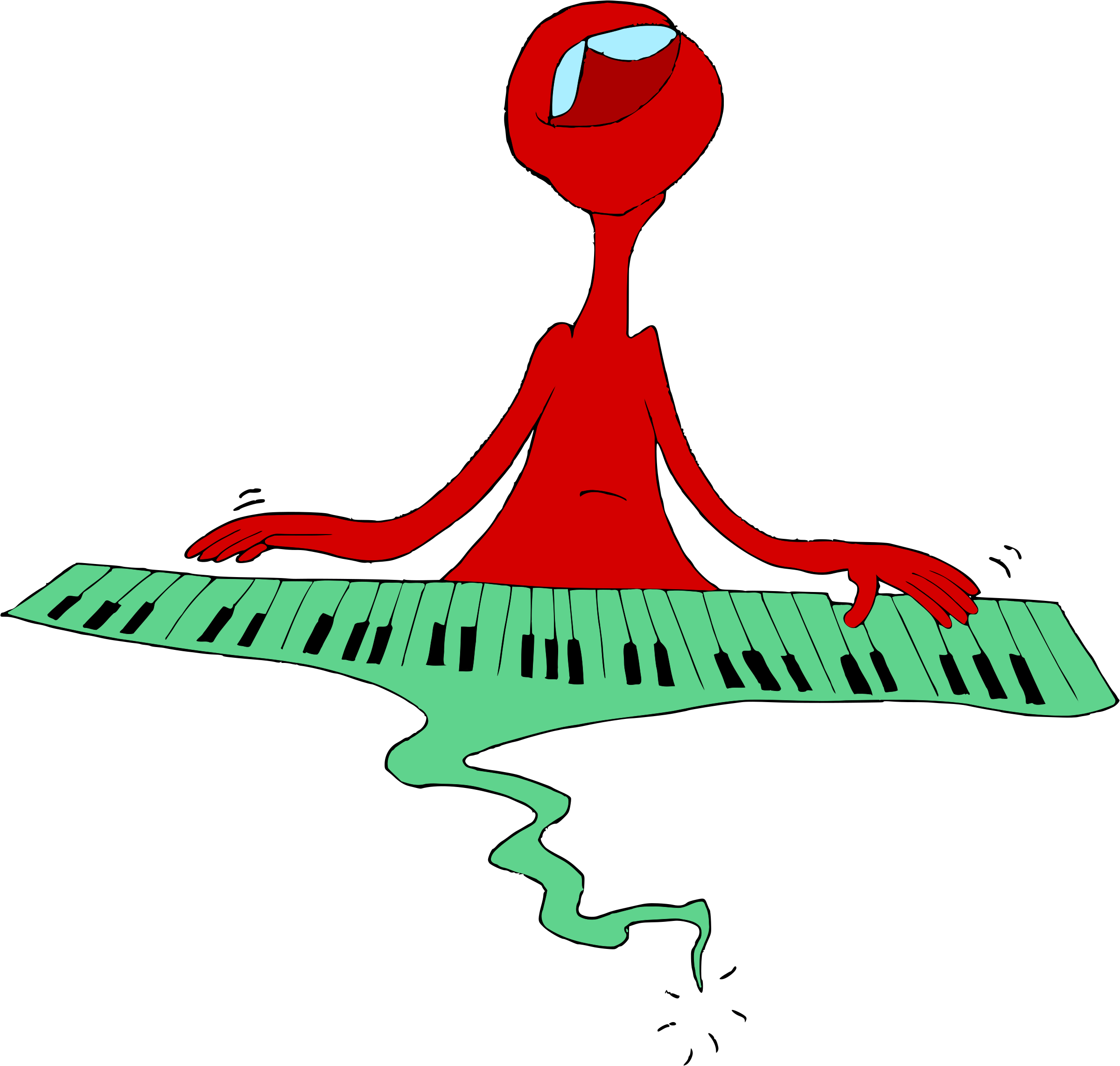 Computer Icons Art Music Piano - Clip Art (2400x2285)