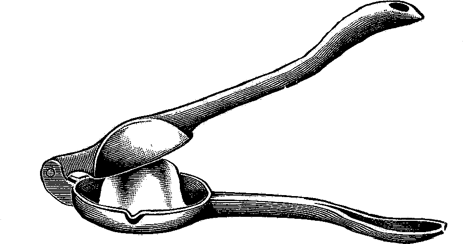 This Is A Vintage Digital Stamp Of A Hand Lemon Squeezer - Lemon Squeezer (1165x765)