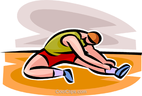 Man Stretching Royalty Free Vector Clip Art Illustration - Illustration (480x324)