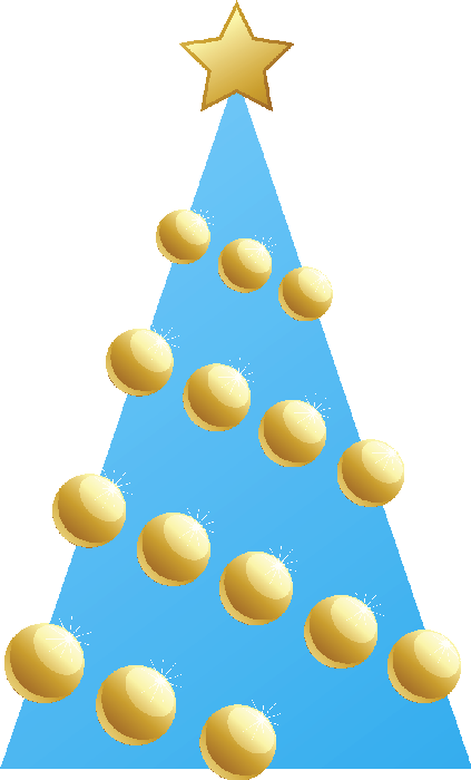 Blue Christmas Tree Clipart Images, Christmas Clipart, - Christmas Day (423x700)