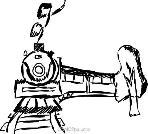 Train Royalty Free Vector Clip Art Illustration - Illustration (480x434)