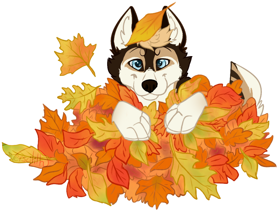 Leaf Pile Ych - Cartoon Leaf Pile (1100x800)