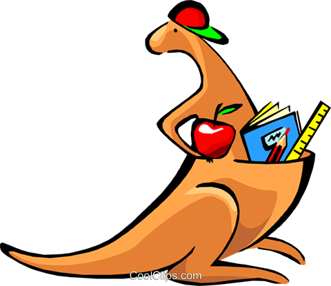 Kangaroo Royalty Free Vector Clip Art Illustration - Desenho Canguru Png (480x415)