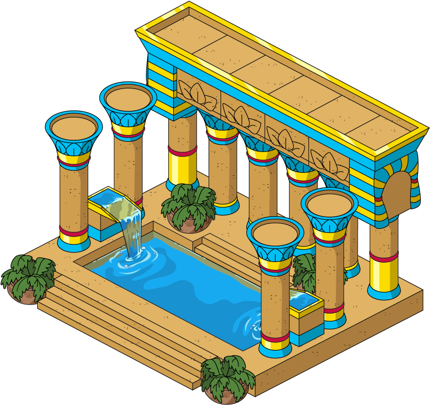 Shakey Balcony Saloon Building Egyptianbathhouse V2@4x - Ancient Egyptian Bath House (924x871)