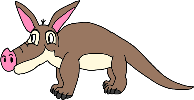 Clip Transparent Stock Anteater Drawing Aardvark - Kangaroo (656x390)
