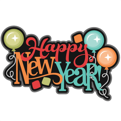 Year Balloons Colourful Transparent - Happy New Year Png (400x400)