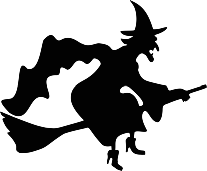 Witchcraft The Halloween Witch Download Silhouette - Witch Halloween (413x340)