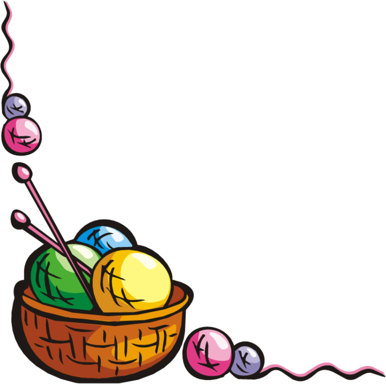 Yarn Border Clipart Yarn Clip Art - Knitting Border Clipart (800x793)