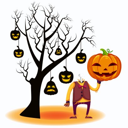 Happy Halloween Trick Or Treat Messages Sticker-1 - Halloween (408x408)