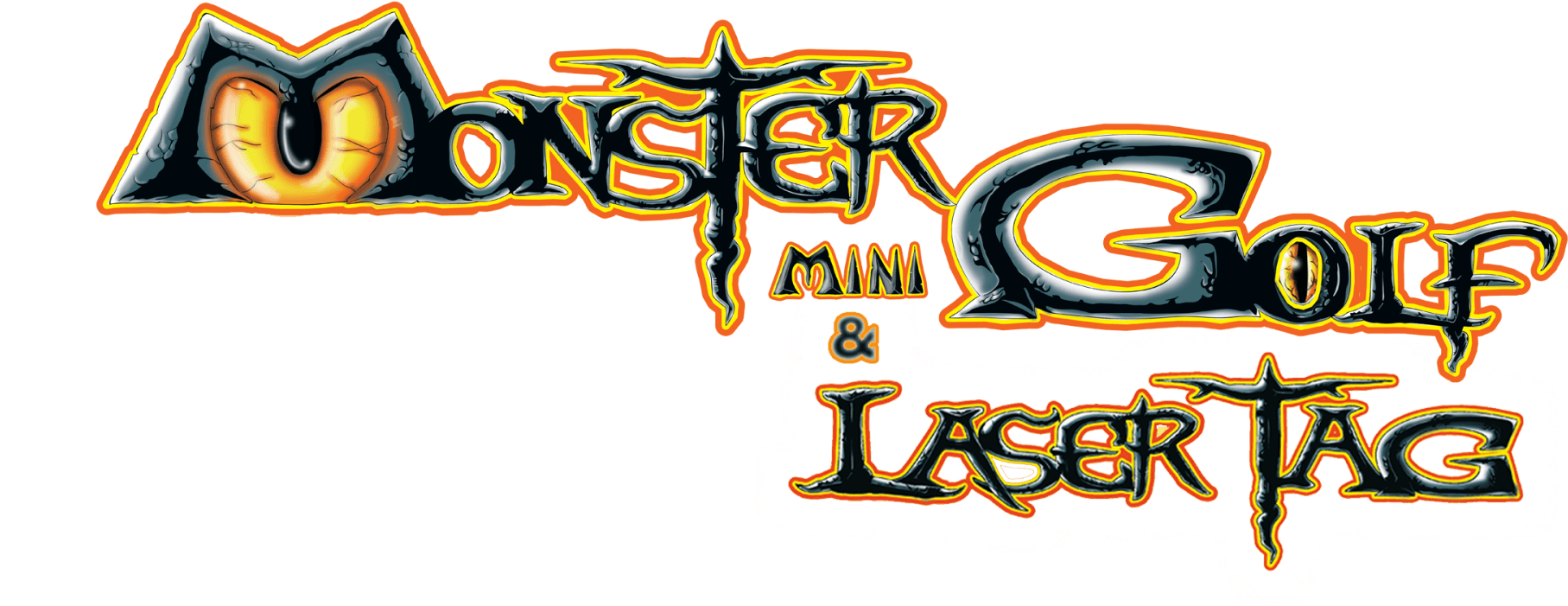 Monster Mini Golf Orange - Monster Mini Golf Logo (2000x813)