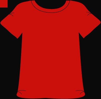 Red Tshirt Clip Art Clipart Blank T Shirt - Clothing (401x394)